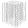 vidaXL Visoka greda gabion pocinkano jeklo 90x90x100 cm