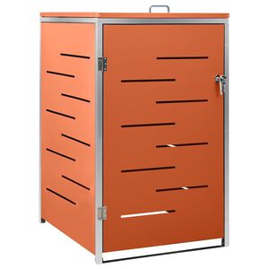 vidaXL Enojna lopa za smetnjak 69x77,5x115 cm nerjaveče jeklo