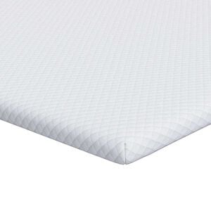 vidaXL Vrh za vzmetnico iz spominske pene 80 x 200 cm Thick Mehko Bela