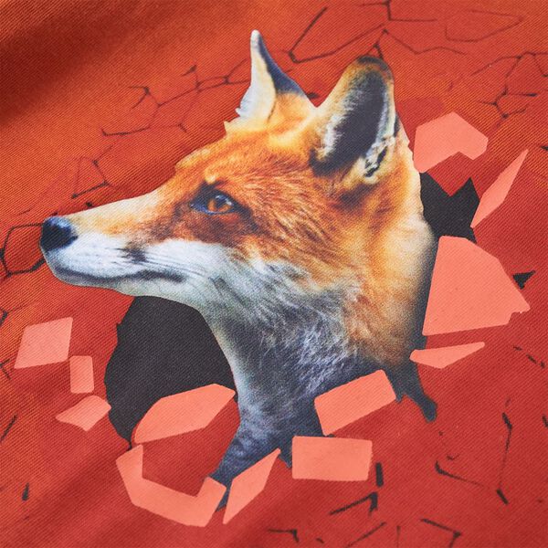 Otro&scaron;ka majica z dolgimi rokavi svetlo rjasta 104