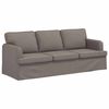 vidaXL Kavč 2 pcs Taupe 144 x 80 x 85 cm blago