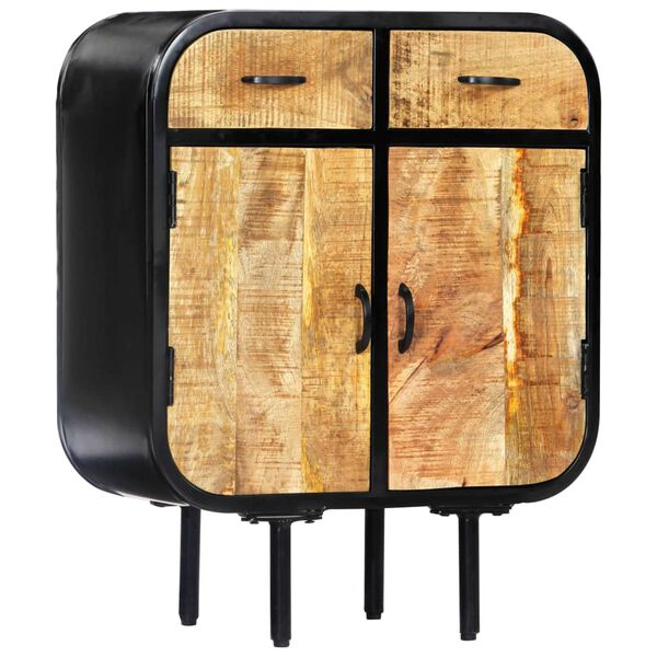 vidaXL Komoda 60x30x75 cm trden mangov les in železo