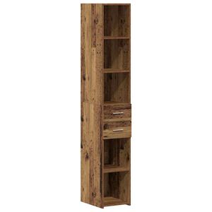 vidaXL Knjižna omara s predalom Star les 30 x 42.4 x 185.2 cm