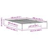 vidaXL Posteljni okvir Rjava 120 x 200 cm Trdna borovina