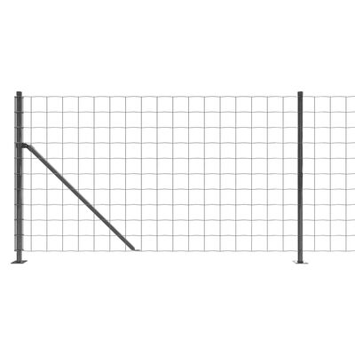 vidaXL Mrežna ograja s prirobnico antracitna 1,1x25 m
