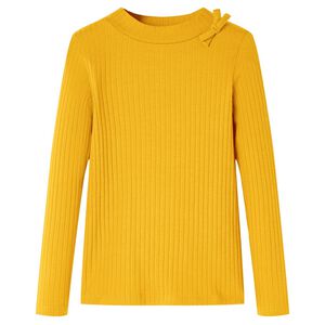 Otro&scaron;ka majica z dolgimi rokavi oker 92