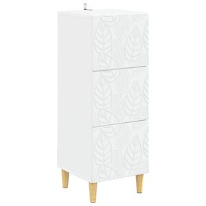 vidaXL Predalna omara Bela 33 x 34,5 x 90 cm Inženirski les