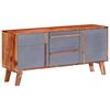 vidaXL Komoda siva 120x30x55 cm trden palisander