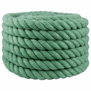 vidaXL Vrv iz jute 40 mm Zelena 100% Tossa jute