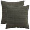 vidaXL Prevleka za blazino 2 pcs HEERLEN Antracit 40 x 40 cm korduroy