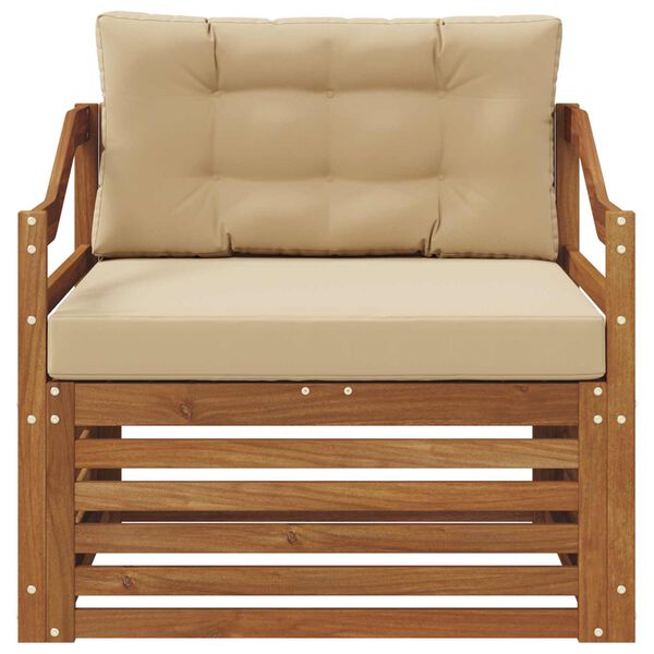 vidaXL Zunanja garnitura za sedenje Masiven les akacije Naravna