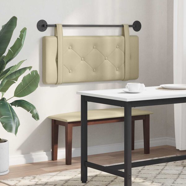 vidaXL Visoki naslon za glavo krema 100 cm Umjetno usnje