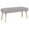 vidaXL klop Enobarvno Svetlo siva 110 x 40 x 46 cm Boucl&eacute;