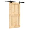 vidaXL Drsna vrata 100 x 210 cm Masiven borov les (neobdelan)