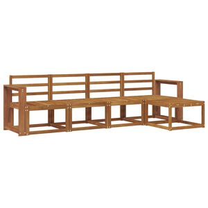 vidaXL Zunanja garnitura za sedenje 5 pcs Naravna Masiven les akacije