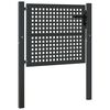 vidaXL Vrtna vrata antracit 100x75 cm jeklo