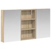 vidaXL Komplet omaric za kopalnico 3 kos 90 x 10,5 x 50 cm