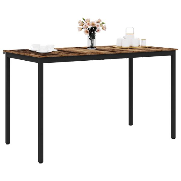 vidaXL Stoječ miza za bar Konstruiran les