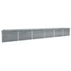 vidaXL Visoka greda pocinkano jeklo 600x80x77 cm siva