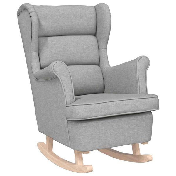 vidaXL Gugalni stol Cloud Grey 74x90x102 cm Tkanina