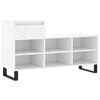 vidaXL Omarica za čevlje bela 102x36x60 cm inženirski les