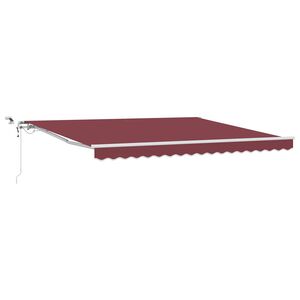 vidaXL Avtomatsko zložljiva tenda z LED bordo 400x300 cm