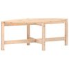 vidaXL Klubska mizica 118x63x45 trdna borovina