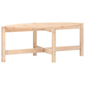 vidaXL Klubska mizica 118x63x45 trdna borovina