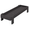 vidaXL Krmilna posoda za koko&scaron;i Črna 80 x 28 x 13.5 cm