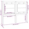 vidaXL Posteljno vzglavje medeno rjavo 125,5x4x100 cm trdna borovina