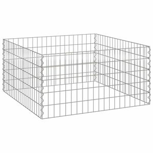 vidaXL Kvadratni komposter 100 x 100 x 50 cm elezo