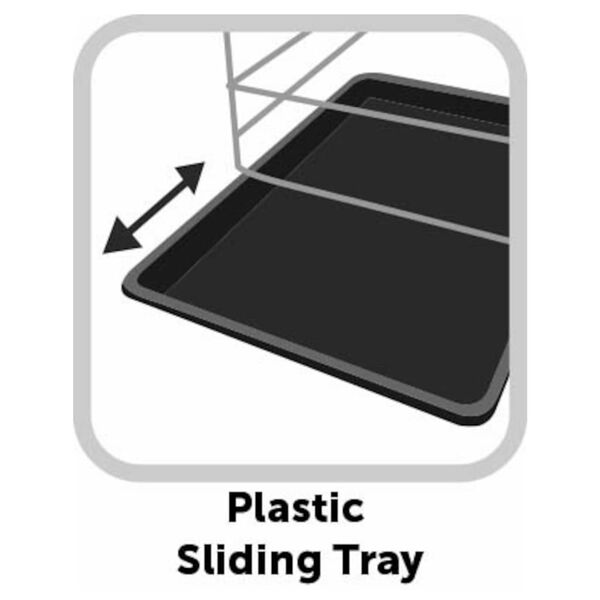 FLAMINGO Boks z drsnimi vrati Nyo M 77x47x53,5 cm črn