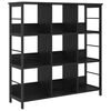 vidaXL Knjižna polica 9 nivojev 102 x 32 x 104,5 cm Inženirski les