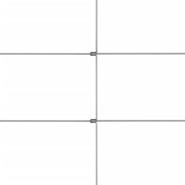 vidaXL Vrtna ograja pocinkano jeklo 50x1,6 m srebrna