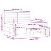 vidaXL Postelja z vzmetnico z vzmetnico Taupe 200 x 200 cm blago