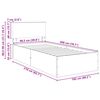 vidaXL Konstrukcija postelje Bela 100 x 200 cm Konstruiran les