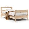 vidaXL Posteljni okvir brez vzmetnice 75x190 cm trdna borovina