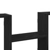 vidaXL Stenska polica črna hrast 99x15x60 cm iverna plošča