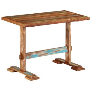 vidaXL Jedilna miza 110x55x78 cm trden predelan les