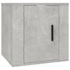 vidaXL Stenska TV omarica betonsko siva 40x34,5x40 cm