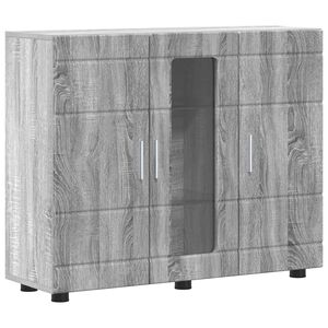 vidaXL Lesena omara Siva Sonoma 88,5 x 30,5 x 73 cm Konstruiran les