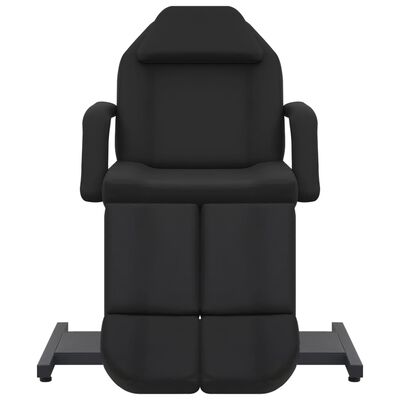 vidaXL Kozmetični stol umetno usnje črn 180x62x78 cm