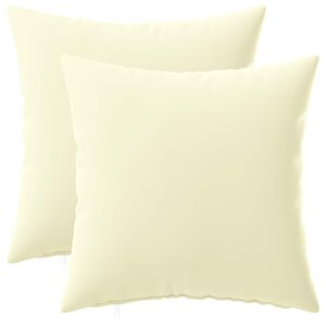vidaXL Prevleka za blazino 2 pcs HEERLEN Krem 30 x 30 cm Poliester
