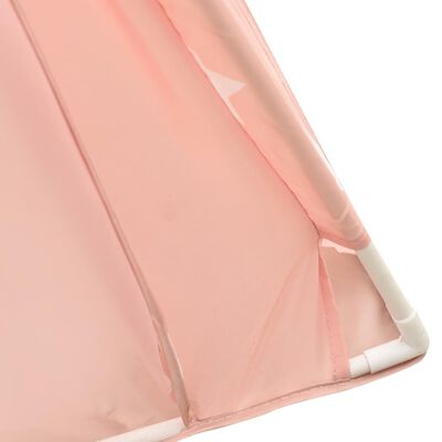 vidaXL Otroški tipi šotor z vrečo poliester roza 115x115x160 cm