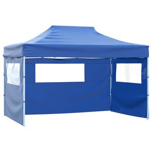 vidaXL Zabavni &scaron;otor 280 x 410 x 315 cm Modra Oxford tkanina