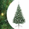 vidaXL Umjetna preddekorirana božićna jelka Zelena 180 cm PVC