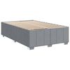 vidaXL Boxspring postelja z vzmetnico svetlo siva 120x190 cm blago