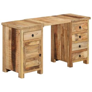 vidaXL Pisalna miza iz trdnega mangovega lesa 140x50x77 cm