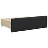 vidaXL Izvlečna dnevna postelja s predali črna 90x200 cm um. usnje
