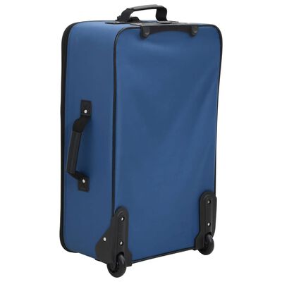 vidaXL Komplet potovalne prtljage 5 kosov modro blago